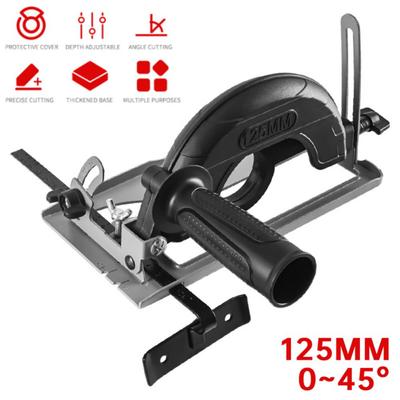 45 Degree Adjustable Angle Grinder Bracket Angle Grinder Rotary Knife Modified Cutting Machine Circular Saw Bracket Base