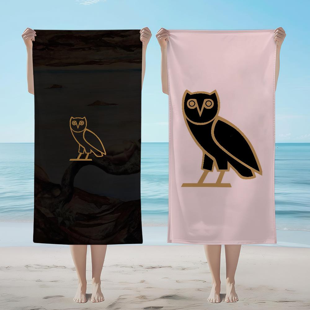 D-DrakeS O-Ovo O-Owls Towel Textile Bathrobe Beach Quick-Drying Lightweight Portable Camping Swim Pool Travel
