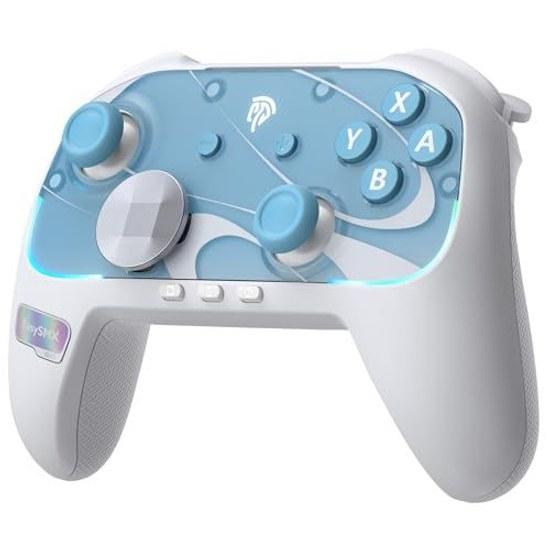 Switch 2 Controller compatible 1 magnetic interchangeable EasySMX S10 faceplate one-tap activation HD vibration wake from sleep pro 1200mAh TMR game