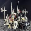 Medieval Hospitaller Teutonic Knights Building Blocks DIY Mini Action Toy Figures Assemble Bricks Children Toys Gifts Series 3