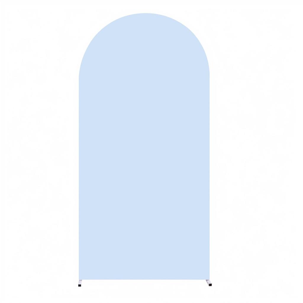 White Double-Sided Half-Round Cross Wedding Arch Kit for Party Decorations