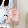 High-looking Small Schoolbag for Girls  College Students  Children Cute Kindergarten Striped Small Backpack