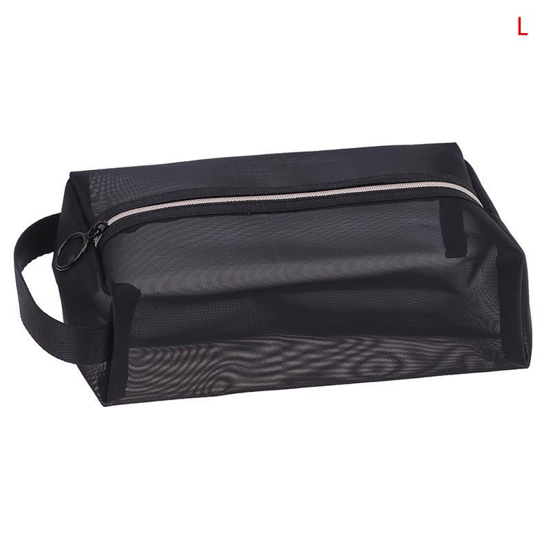 Makeup Brush Travel Case Cosmetic Toiletry Bag Organizer Mesh Kit Pouch
