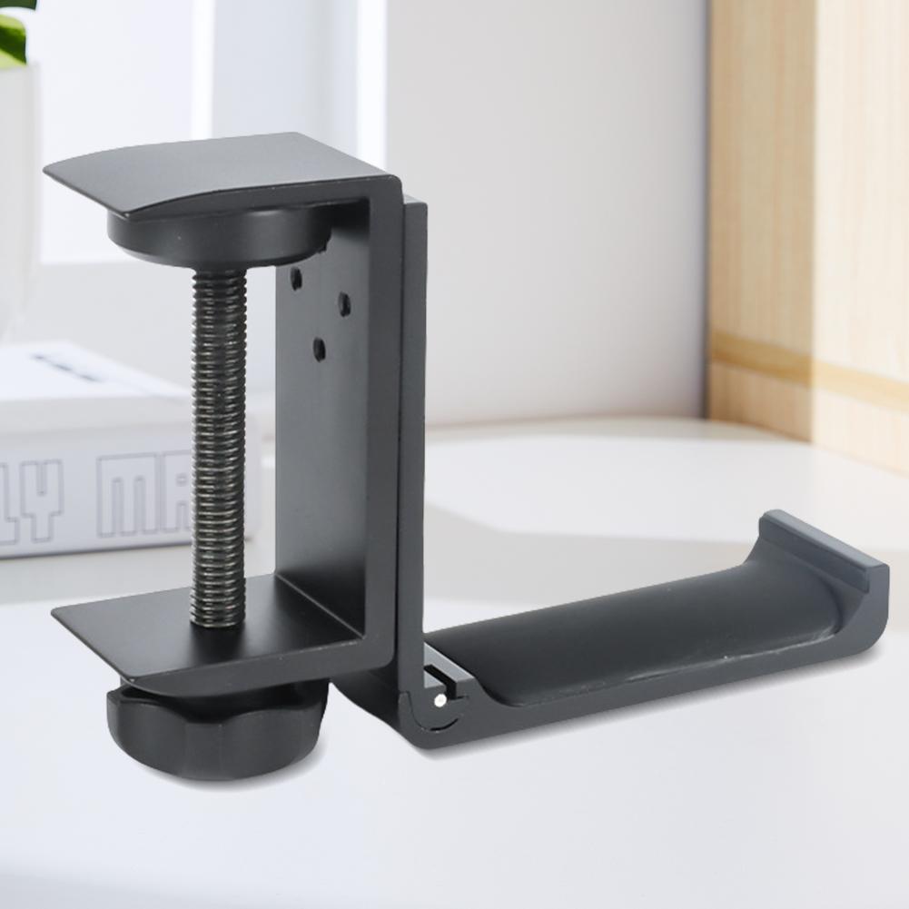 Foldable Headset Rest with Adjustable Clamp Under Desk Earphone Stand Clamp-On Headphone Holder for Gaming PC Accessories
