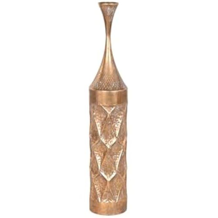 Vase décoratif - HOME ESPRIT - Multicolore - Métal - 18 x 18 x 97 cm - Design contemporain