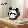Toddler Alarm Clock Cartoon Animal for Students Non-Ticking Quiet Movement Students Clock Battery Operated Desk Home Bedroom Childrens