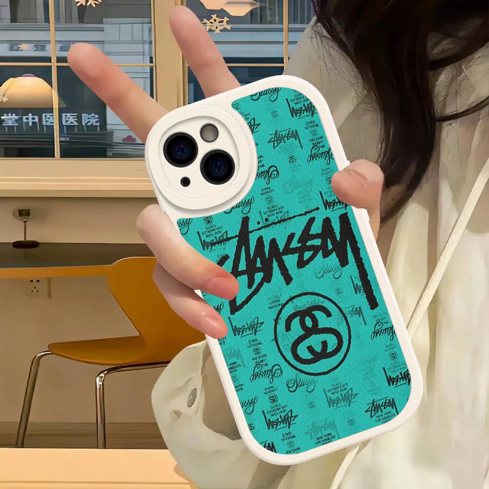 

Black And White NO.8 Ball Leather Phone Case For IPhone 16 15 14 13 12 11 Pro Max Plus Cover iPhone 16pro max