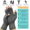 Half Finger Compression Gloves Grey Relieve Arthritis Pain Instantly Anti Slip Pressure Gloves For Men Women