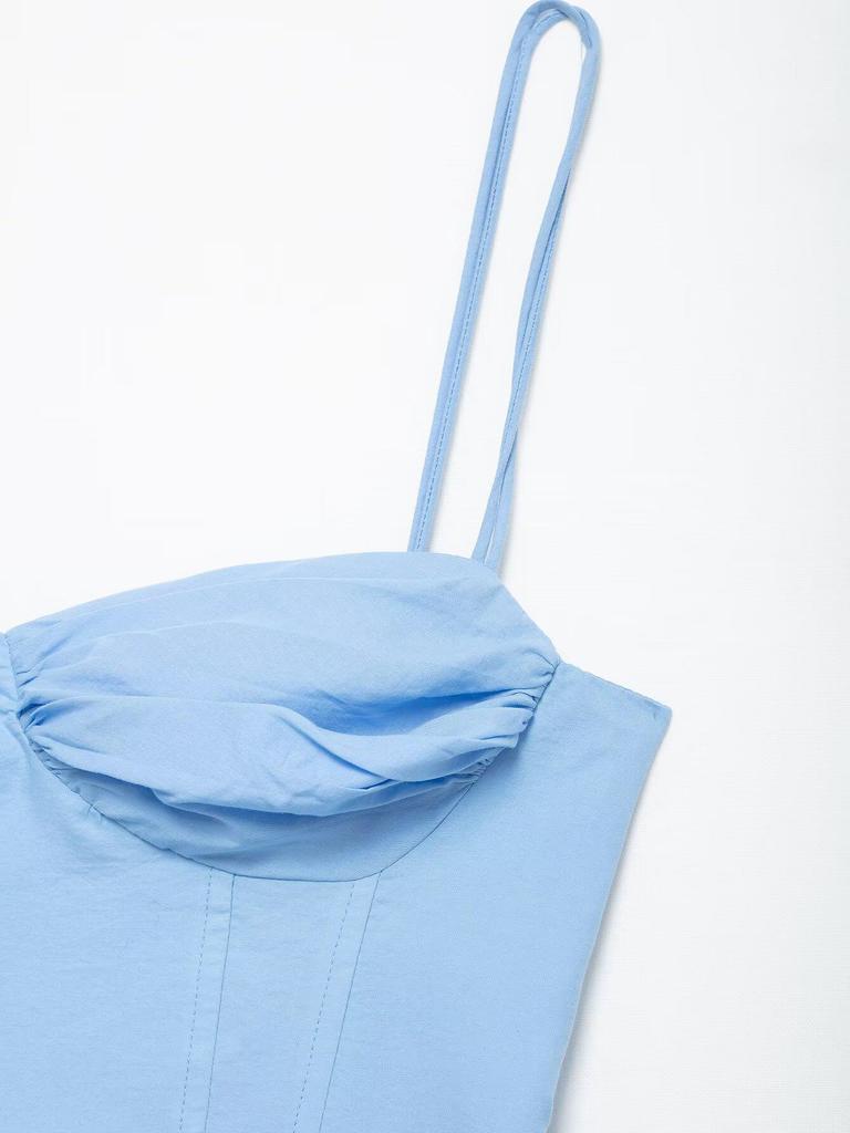 Spring 2025 Women's European & American Fashion Versatile Corset-Style Top