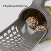 Large-Capacity Cat Litter Scoop with Integrated Trash Can - Portable Easy-Clean Plastic Pet Waste Shovel for Cats, Ideal