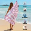 Personalisierbares Strandtuch mit individuellem Namen/Logo, Mikrofaserhandtuch, dünn, schnell trocknend, saugfähig für Strand, Schwimmen, Yoga, Bad, Sport