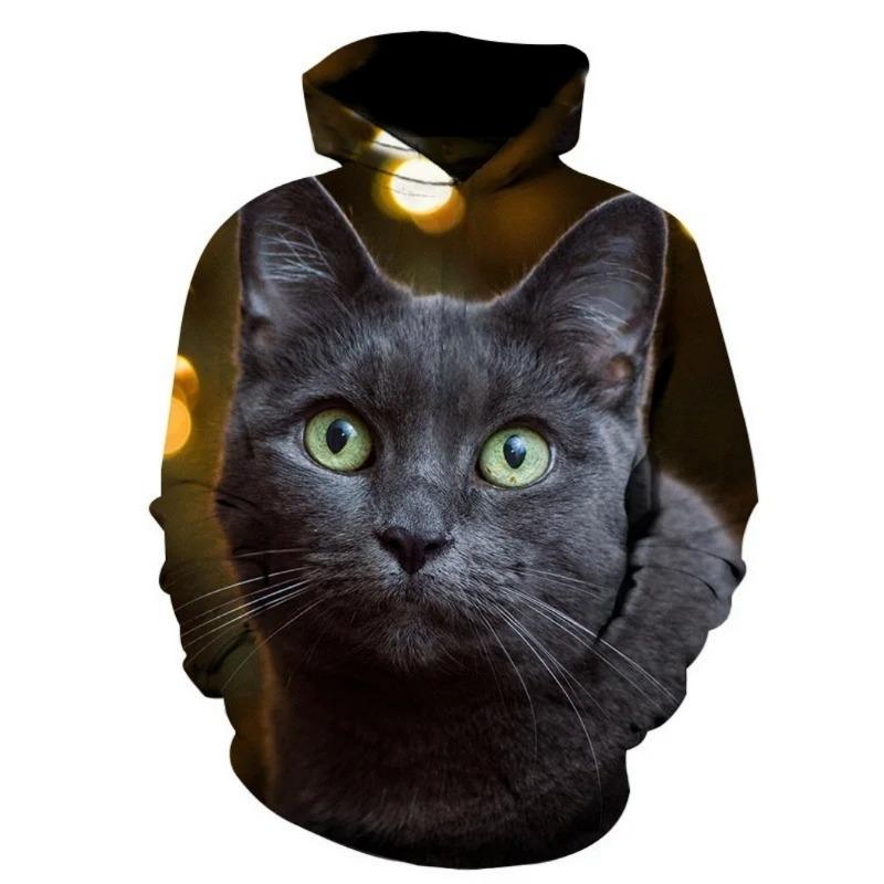 Modischer Kinder Hoodie Tiergrafiken Langarm Fuchs 3D Druck Junge Mädchen Sweatshirt Streetwear Locker Kinderkleidung Oberteil