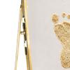 Baby Pet Keepsake Frame, DIY Sea Sand Newborn Baby Hand Footprint Kit, Metal Pressed Picture Frame, Floating Cat Dog Paw Print Display Kit