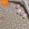 Tomoni Ultra-Thin Floral Bow Nail Stickers: Fresh Style, Seamless, Flexible Nail Art