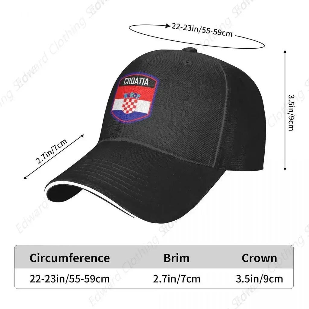 Croatia Flag Emblem Baseball Cap Sun Hat For Children sun hat Sports Cap Golf Men Women's