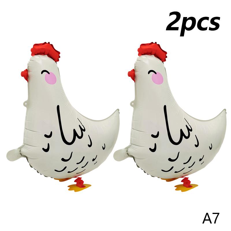2PCS Cartoon Animal Standing Foil Balloons Long Float Time Thick Aluminum Foil for Wedding Kids Birthday Decor