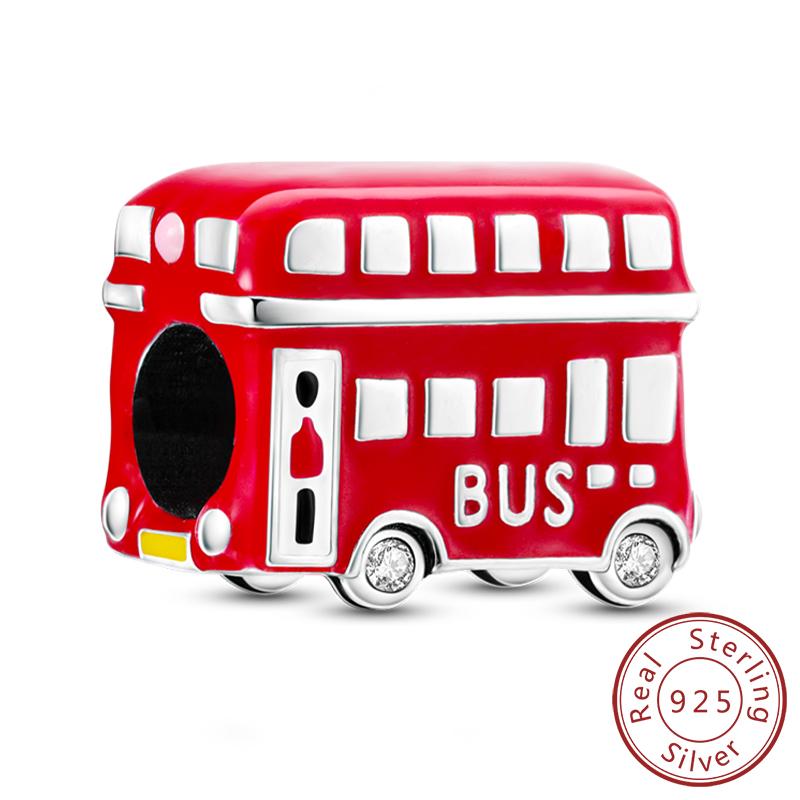 Original Charms Bead Copper Paris Tower Car Map Castle Travel Charms Fit Pendant Bracelets Women Diy Jewelry Making