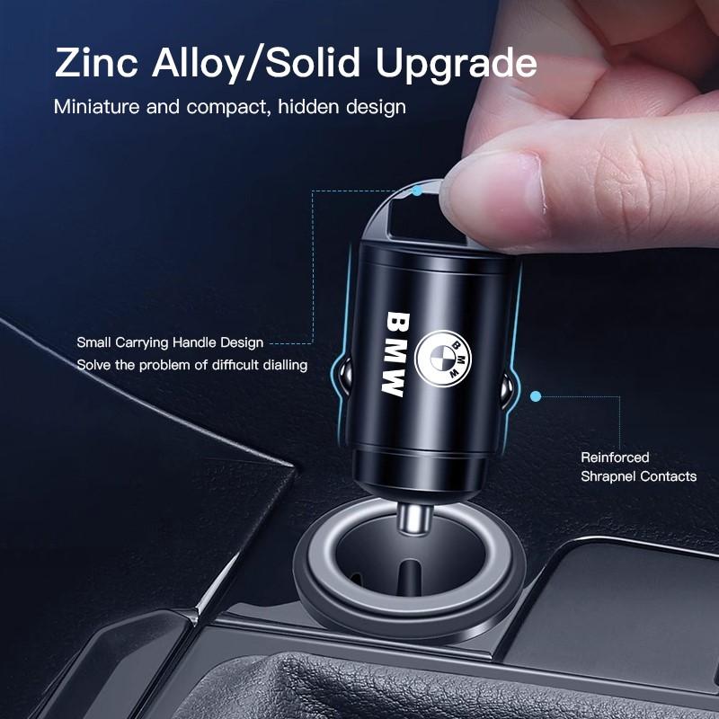 BBIH8 For BMW X1 X2 X3 X5 X4 X6 X7 iX3 F20 F10 F07 E70 Car Charger USB Type-C Phone Hidden Fast Charging Convert Plug Auto Sticker