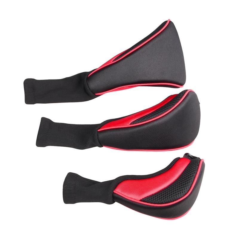 Golfový potah na hlavu pro fairwayová dřeva, driver, hybridy, dlouhý krk, síťovaný potah na golfovou hlavu s vyměnitelným číslem.