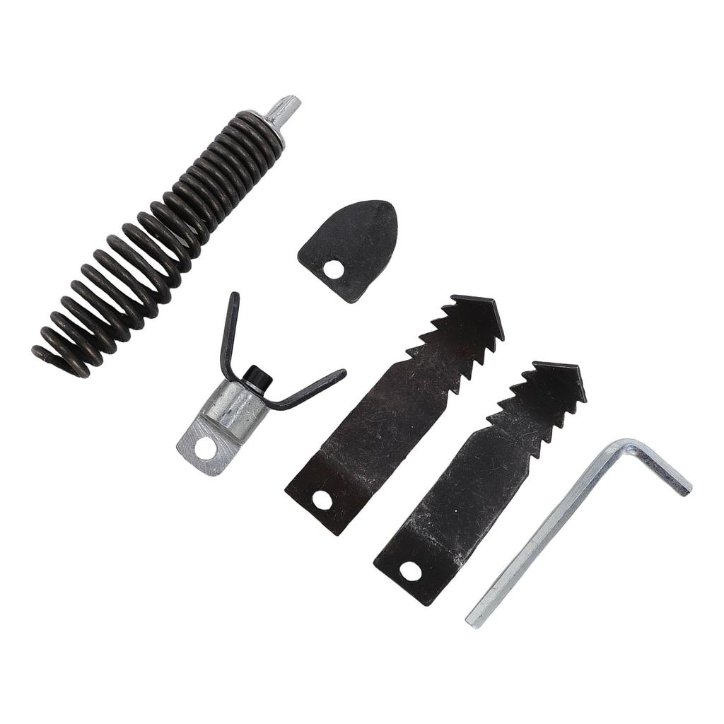 Drain Cleaner Cutter and Auger Set Stainless Steel Pipe Dredging Machine Cutter Head Set for 5 16 To 3 4 Inch Cables