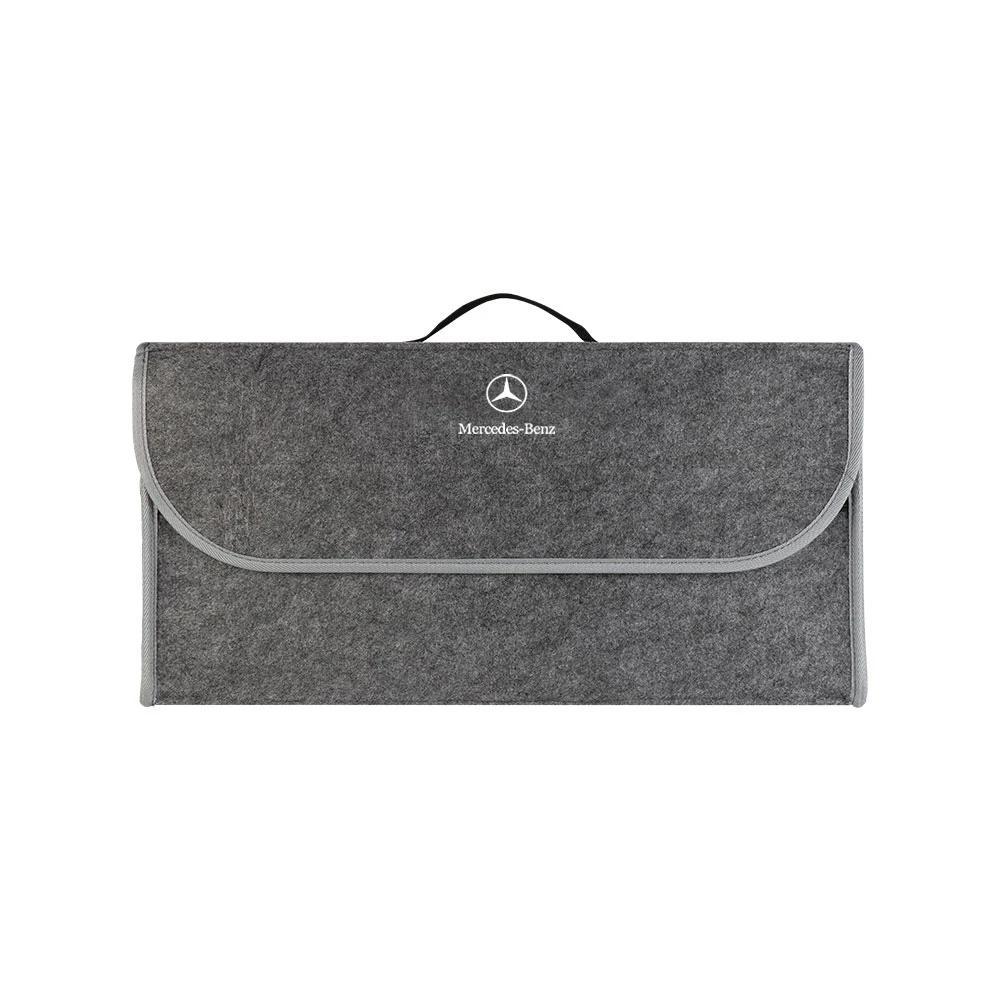 1Pcs Car Trunk Large Capacity Sundries Storage Box Organizer Bag Tool Case Stickers For Mercedes Benz A B C E S AMG CLA CLK GLA