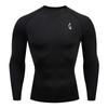 Men's Compression Printed T-shirt, Quick-Dry Fabric, Long-Sleeve Top Suitable for Bodybuilding and Running. RL802