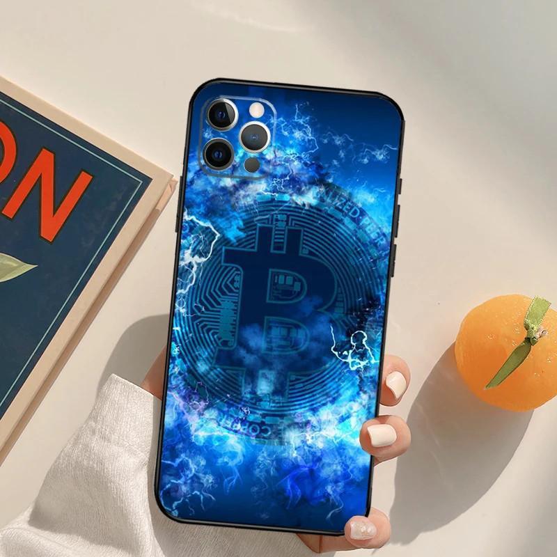 Applicable To Apple Iphone15Plus Mobile Phone Case, Bitcoin Btc Mobile Phone Case, Painted And Anti-Drop Huawei Three