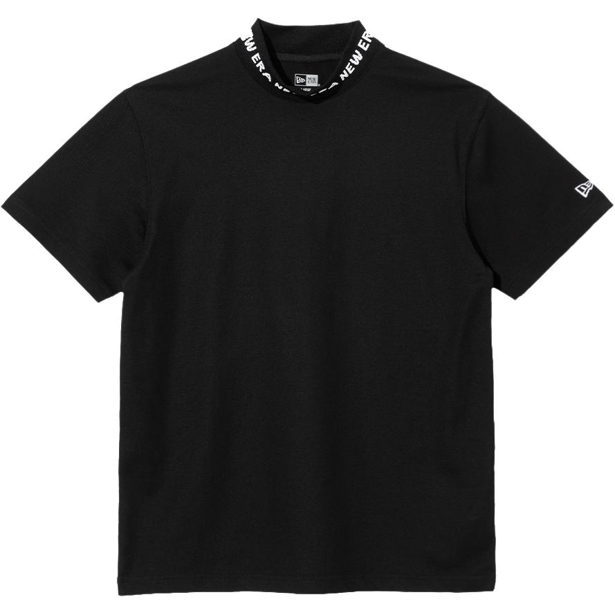 New Era SS25 Logo Short Sleeve Mock Neck Slim Fit T-Shirt Unisex Tops Black 14538641
