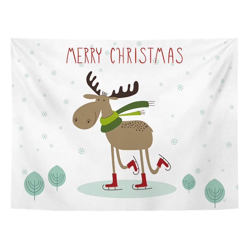 

Рождественский фестиваль гобеленов, модный новый год, висящая ткань, фон для фотосъемки в помещении, ткань 100x75cm