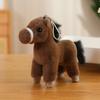 Cute Simulation Pony Doll Plush Toy Little White Horse Zodiac Horse Year Doll Children Accompany Soothing Doll