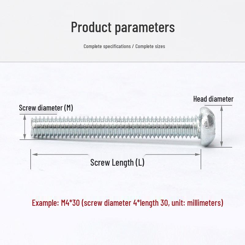 Stainless Steel & Carbon Steel Screws: M4/M5 Machine, Switch Box, Cylindrical Head, Pan Head, Self-Tapping Bolt