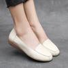 Sapatos Femininas Women Fashion Round Toe Black Pu Leather Slip On Flat Loafers Lady Cool Anti Skid Comfort Office Shoes Ga187