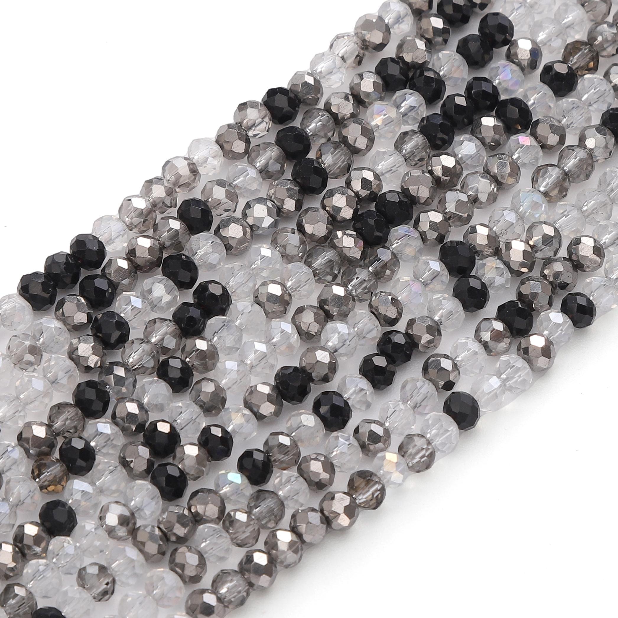 

120 шт. Стеклянные бусины Поверхность Плоская Интервал Кристальные бусины Для DIY Браслет Ожерелье Изготовление Ювелирных Изделий Украшение Star River Miaomiao