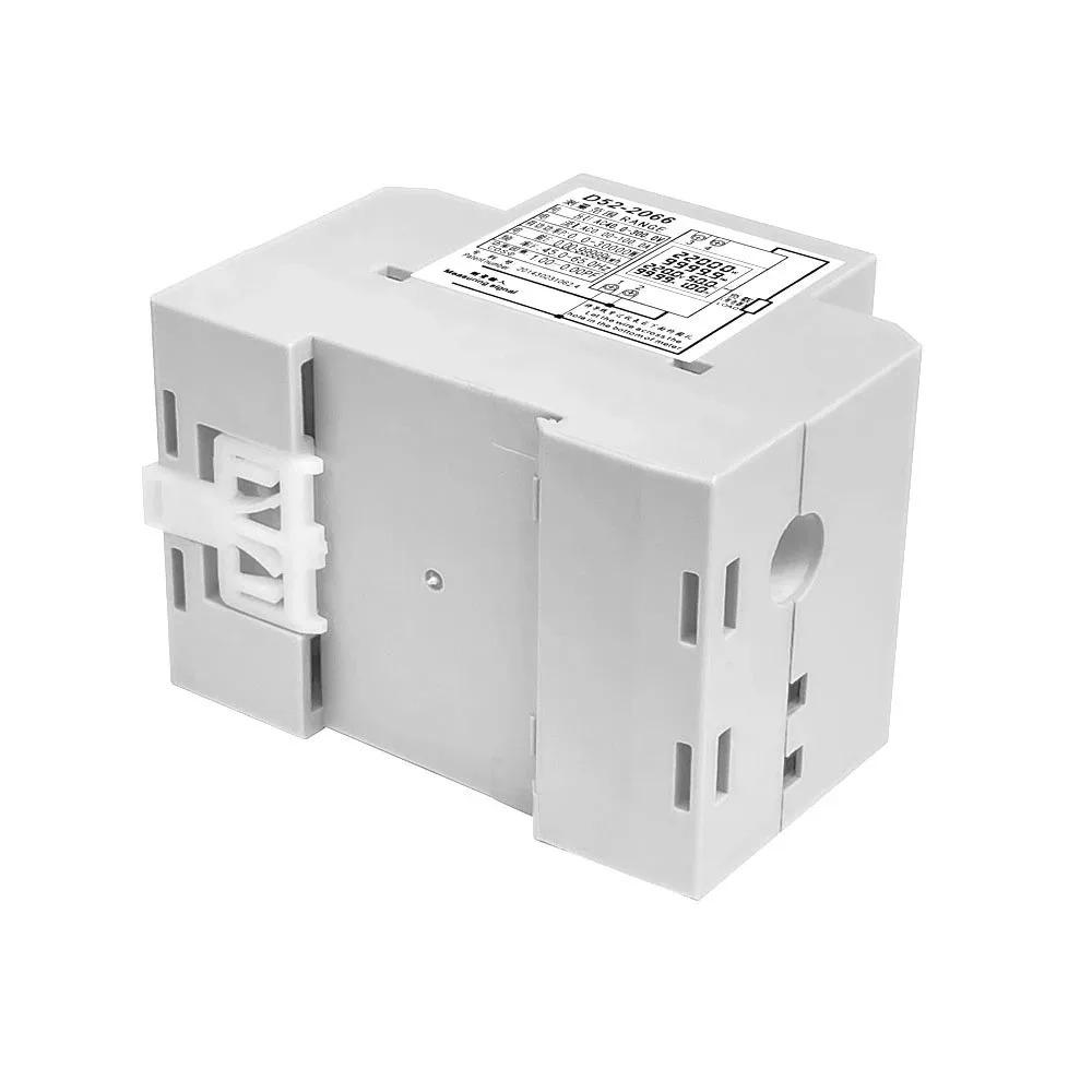 6IN1 Din Rail AC Monitor 110V 220V 380V 100A Voltage Current Power Factor Active KWH Electric Energy Frequency Meter