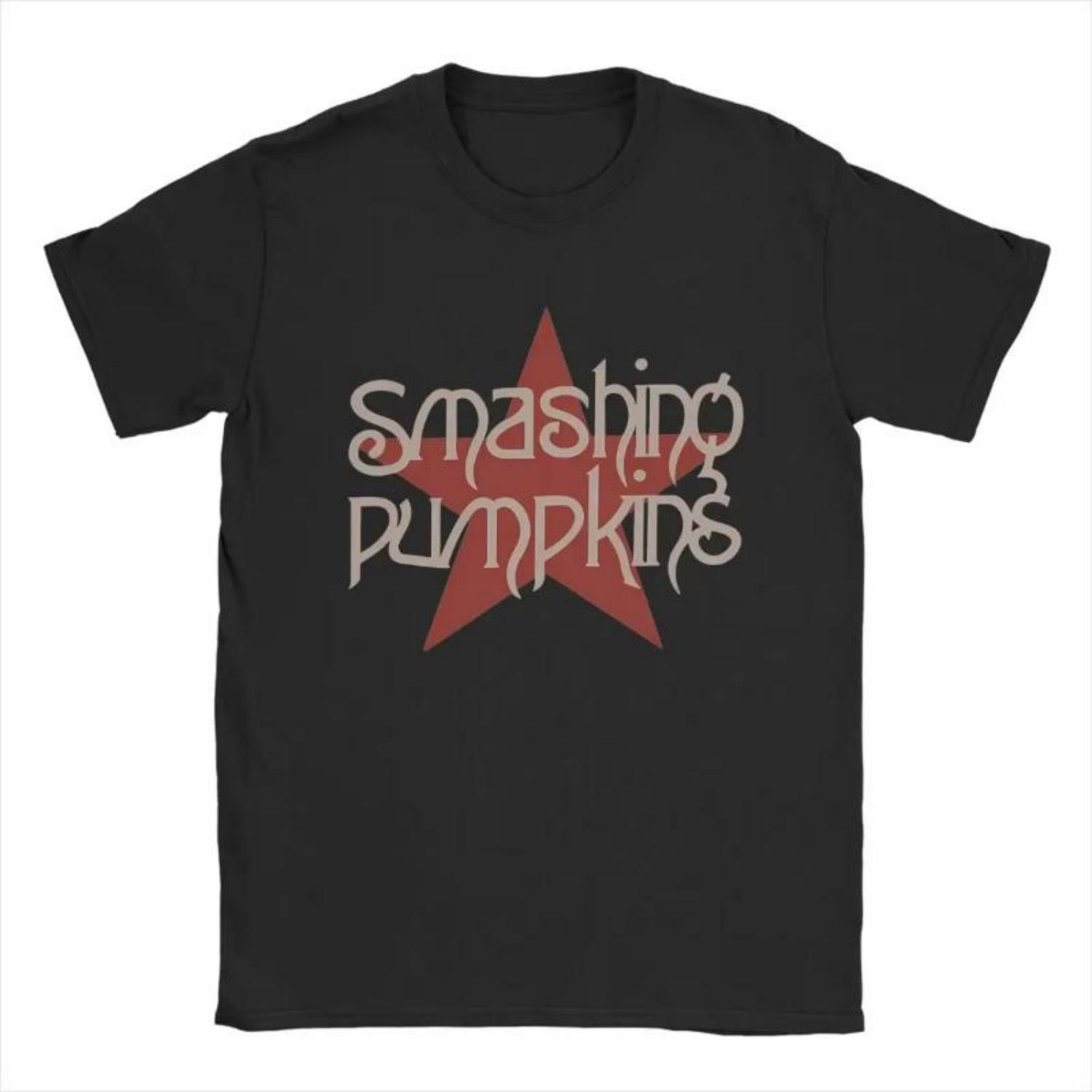 

Футболка Smashing Pumpkins Мужская 100% Винтажная Футболка С Круглым Вырезом Футболка С Коротким Рукавом Топы Идея Для Подарка S