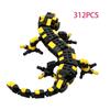 MOC Tier Feuersalamander Bausteine Sets Konstruktionsspielzeug Haifischmodell DIY Steine Weihnachten Geburtstagsgeschenke