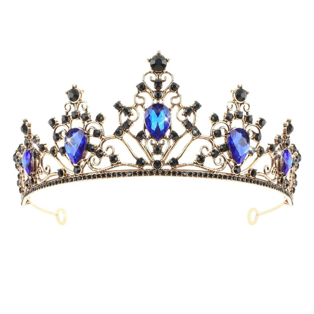 New Crown Bride Hair Accessory European and American Birthday Crown Crystal Crown Wedding Headwear