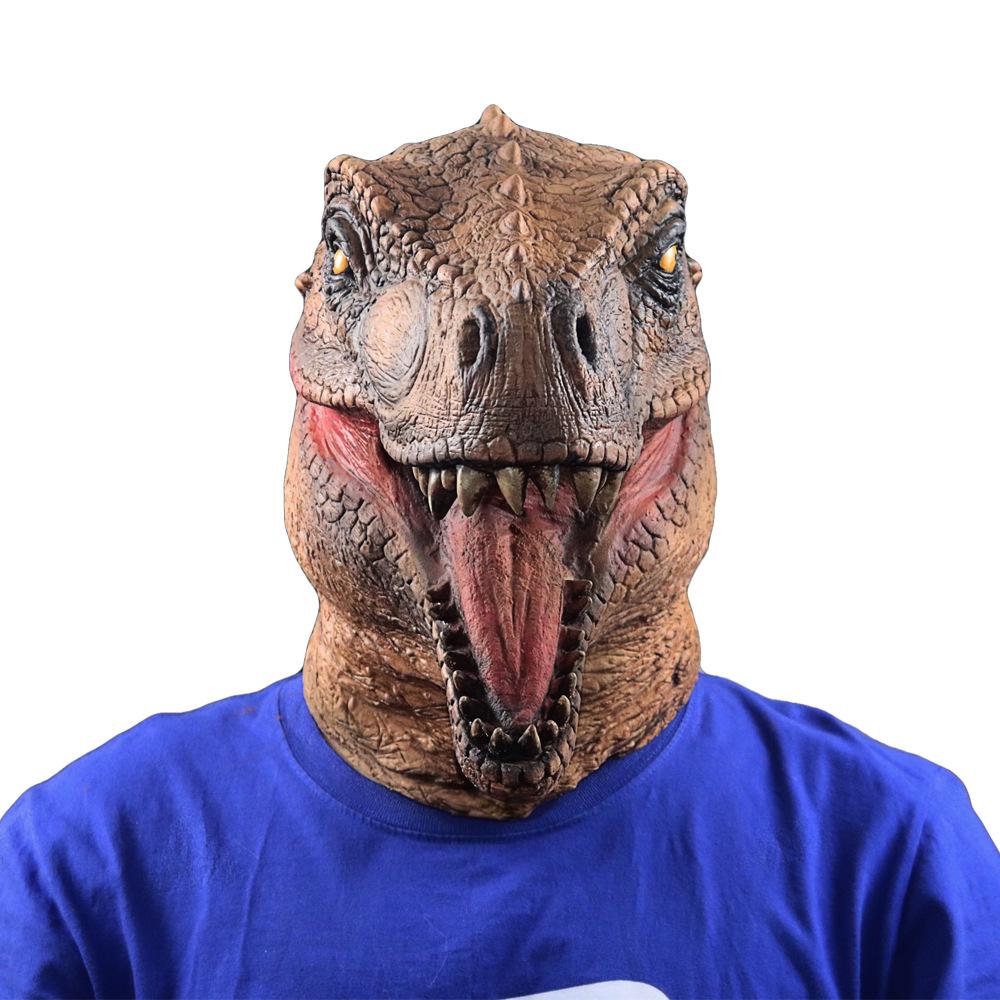 Jurassic Park Dinosaur Mask Christmas Halloween Jurassic Dinosaur Fierce Tyrannosaurus Rex Mask Walking Prop Dinosaur