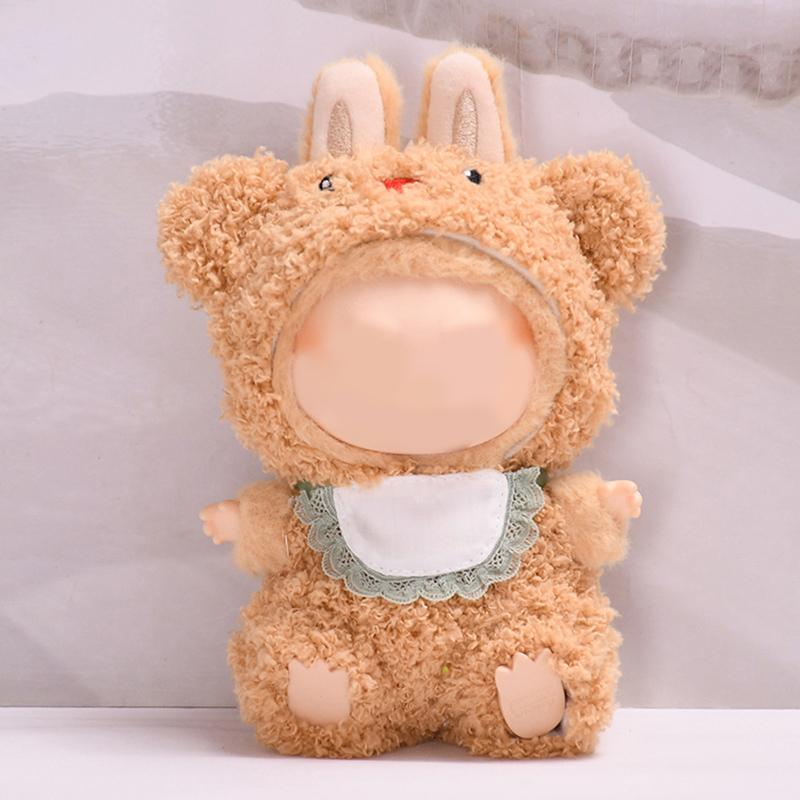 17cm Mini Plush Doll'S Clothes Outfit Accessories For Labubu Clothes Time To Chill Doll Clothes