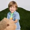 Gap Toddler Unisex Bear Embroidery Denim Short Sleeve Shirt