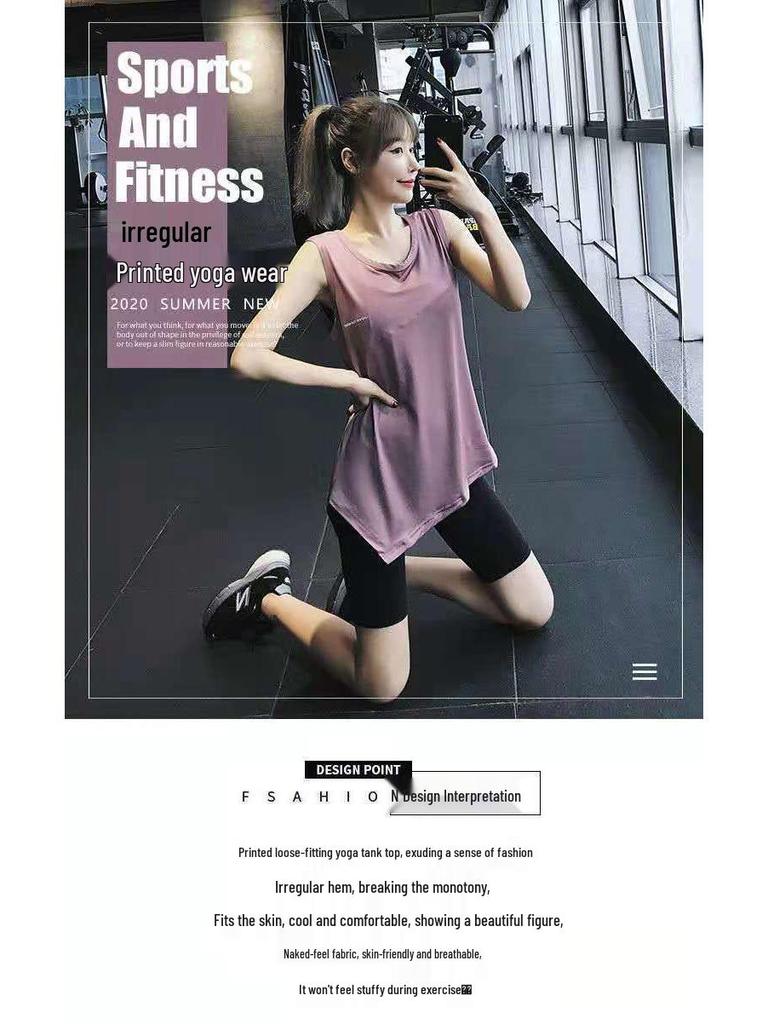 Damen Atmungsaktives Schnelltrocknendes Yoga Sport T-Shirt