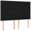 Vidaxl Bed Frame Without Mattress, Black, 140X200 Cm, Upholstered