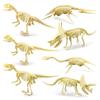 7Pcs/Set  Dinosaur Model Creative Collectible Detailed Archeological Dinosaur Skeleton Toy for Child