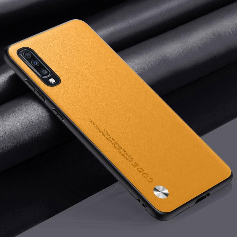 Luxury PU Leather Case For Samsung Galaxy A70 Back Cover Silicone Shockproof Full Protection Phone Case For Samsung A70S Coque