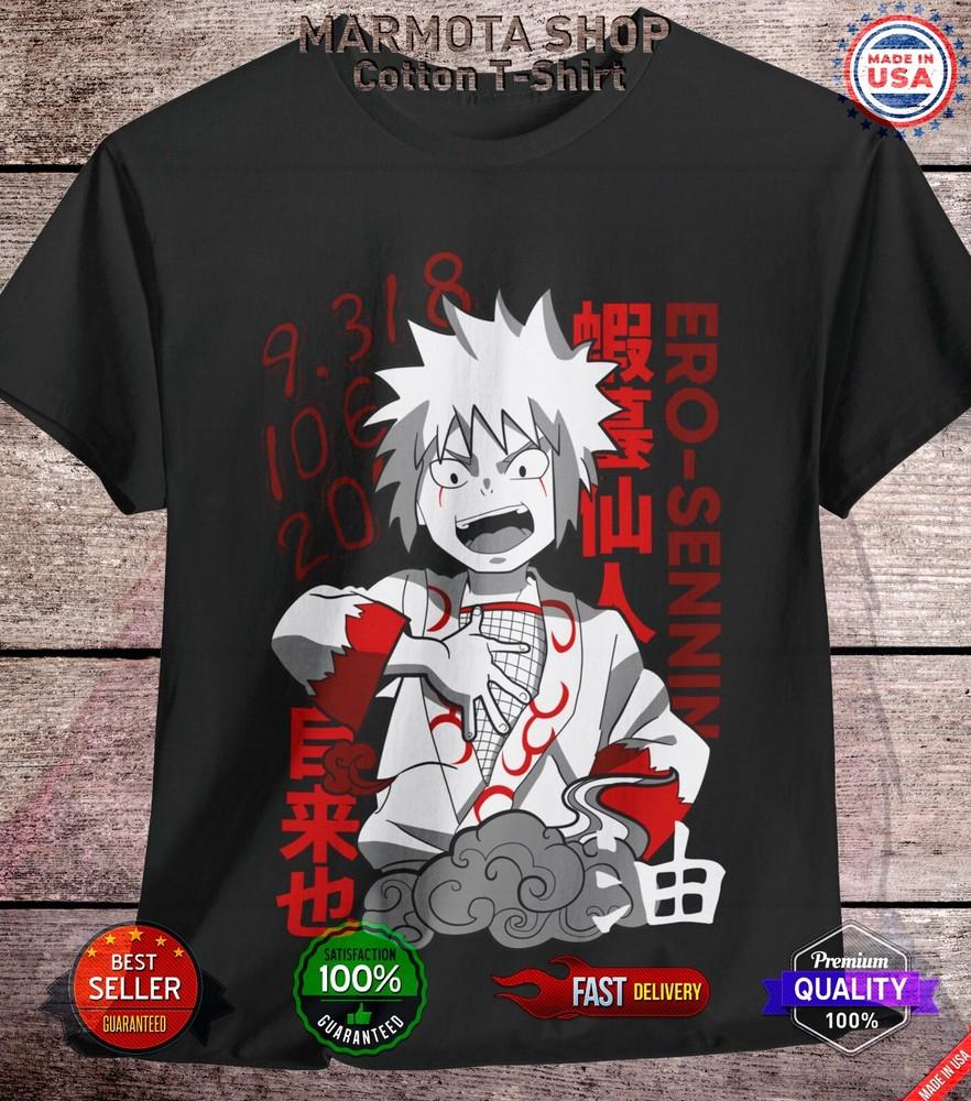 

Jiraiya Shirt Naruto Shippuden Sasuke Kakashi Anime Unisex Tee T-Shirt All Size 3XL