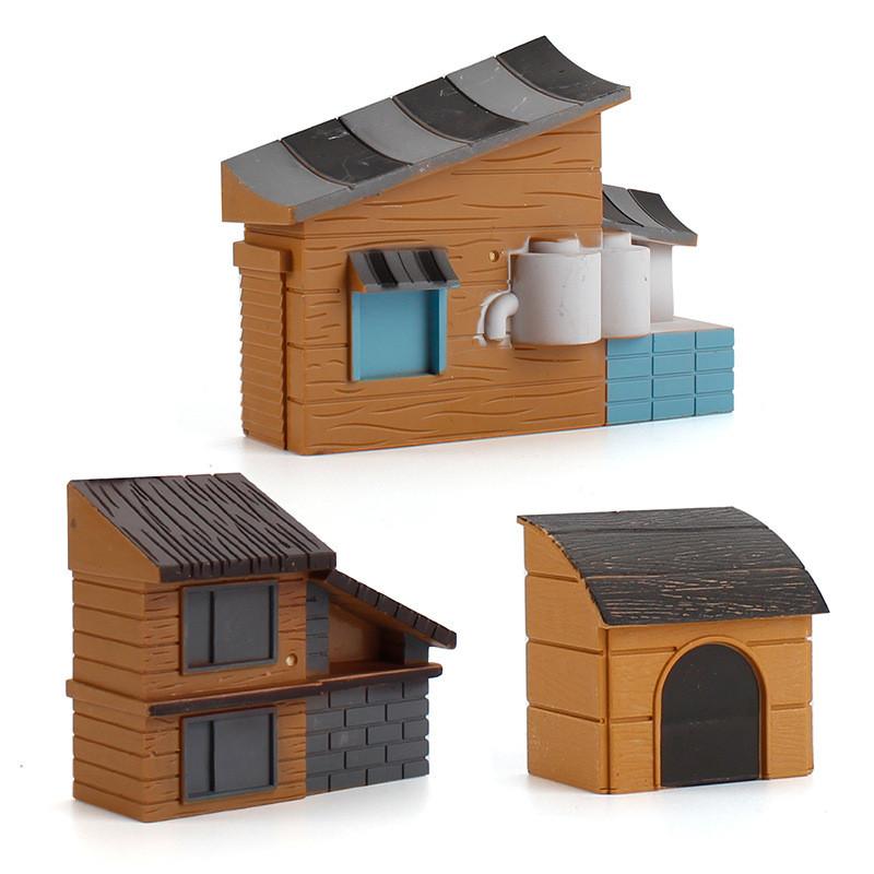 Fruit Fence Simulation Tree Water Grass House Micro Scene Model Ornament