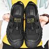 2024 Elastic Strap Casual Sewn Shoes Hollow Beach Shoes Large Mesh Breathable Sandals