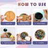 DIY Mosaic Tiles Crafts Kits for Adults, Mixed Stained Glass Mosaic Kit with 2 Sets Wooden Coaster Making Materials Package,Mosaic Adult Crafts for