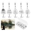 5Pcs 9.5CM/12G Spinner Blade Lure with Hook Metal Rotating Sequin Spinner Bait Saltwater Freshwater Trout Perch Pike Bass Fishing Accessories