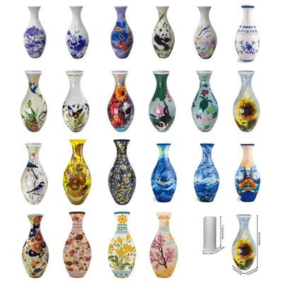 High-End 3D Jigsaw Vase Puzzle - Creative Educational Toy & Elegant Living Room Ornament for Flower Arrangement